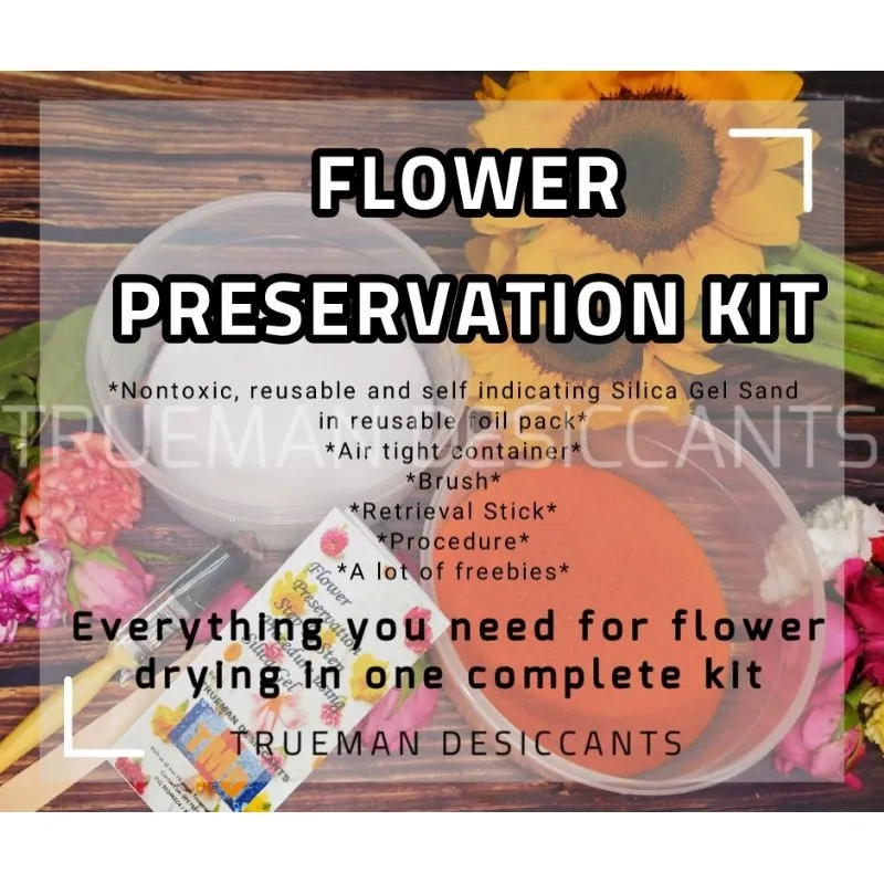 Art Tool Flower Drying Kit (Pure Silica Gel Sand) with container and set  (Same day shipping)